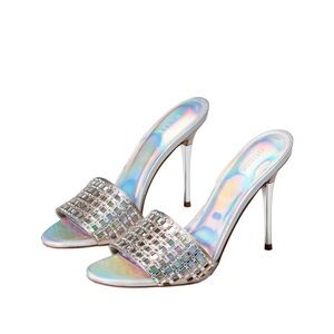 Guess Mably Rhinestone Iridescent Heels 8